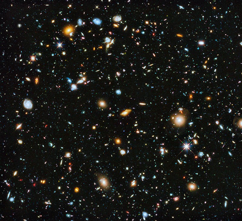 Image of the Universe taken by the Hubble space telescope. 