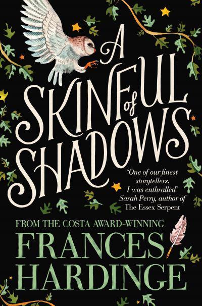 Cover of A Skinful of Shadows featuring an owl taking flight