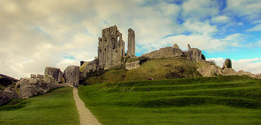 Corfe Castle in Dorset 