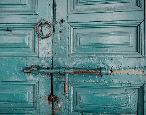 A locked cupboard