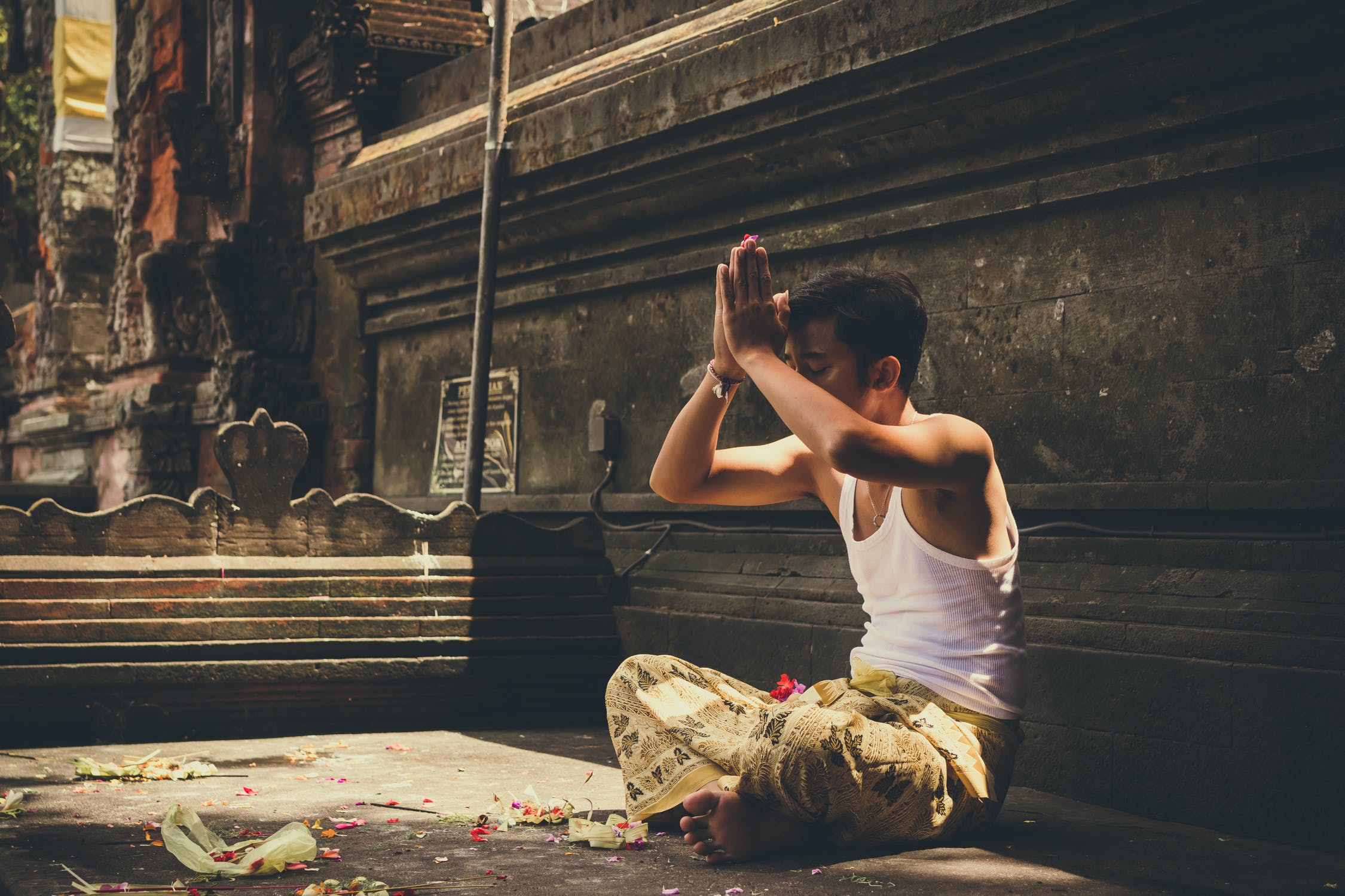 Man praying 